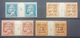 HM - Lebanon 1924 Grand Liban 4 Diff Stamps GUTTER PAIRS NUMBERED - MNH/MLH - Lebanon