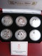 Isle Of Man 2009 Silver Proof Crown Coin Set London 2012 Olympic COA Card By Pobjoy Mint Cased - Isle Of Man
