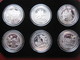 Isle Of Man 2009 Silver Proof Crown Coin Set London 2012 Olympic COA Card By Pobjoy Mint Cased - Isle Of Man