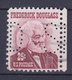 United States Perfin Perforé Lochung 'D S' 25c. Frederck Douglas (2 Scans) - Zähnungen (Perfins)