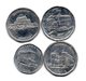 ROYAUME-UNI - Lot De 4 Jetons Aluminium - National Transport Token - Professionnels/De Société