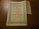 Part Sociale " Manufacture Belge D'articles En Papier "Arlon 1929 (Belgian Paper Industry).N° 003707. - Industrie