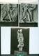 3 CP Photo Paestum Museo , Metopa Del Templo Di Hera Sui Sele: Danzatrici & Athena Statuette D'ivoire - Museen