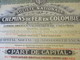 Part De Capital Au Porteur De 50 Francs Entièrement Libérée/Société Nationale De Chemins De Fer En COLOMBIE/1924  ACT171 - Railway & Tramway