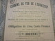 Obligation De 500 Francs Au Porteur/Chemins De Fer De L'EQUATEUR/ Compagnie Française/ Paris/1909      ACT173 - Spoorwegen En Trams