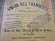 Action De 100 Francs Au Porteur Entièrement Libérée/Union Des Tramways/ Bruxelles /1900     ACT174 - Railway & Tramway