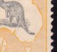 Australia 1918 Kangaroo 5/- Grey & Yellow 3rd Watermark MH - Listed Variety. - Ungebraucht