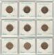 9 Coins Of 1 Penny Great Britain Varnished - Lots & Kiloware - Coins