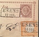 „ESENS“ 1873 Hannover NV Stempel (Friesland) Brustschild Ganzsache > Teufenthal (AG) Schweiz (Brief Deutsches Reich - Briefe U. Dokumente