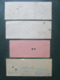 4 BILLETS Tickets De Train - S.N.C.F.  - France -  Dans Les Années 1945/années 60 "couleur Vieux Rose" - Mundo