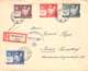 MiNr.59-62 Auf R-Brief (Satzbrief) Warschau-Berrlin 1941 AKS - Besetzungen 1938-45