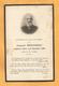 CARTE MEMOIRE  MORTUAIRE GENEALOGIE FAIRE PART DECES MENABREA AUGUSTE ALBERTVILLE 1840 BOURB ARGENTAL 1924 PERCEPTEUR - Décès