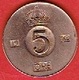 SWEDEN #  5 ØRE FROM 1962 - Suède