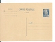 Entier Postal Neuf Type Marianne De Gandon ,12f , Cote: 30 Euro - Cartes Postales Types Et TSC (avant 1995)