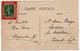 !!! 5 C SEMEUSE SUR PORTE TIMBRE DIEU PROTEGE LA FRANCE, SUR CPA DE MOUCHAMPS - Storia Postale