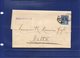 ##(DAN192)-POSTAL HISTORY-G.B. 1890 - Bend Letter With Full Text From London, Hexagonal Cancel, To Malta - Storia Postale