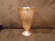 Ancien Vase Irisé Décor Floral Verre Pressé Hauteur 23 Cm Excellent état - Verre & Cristal