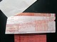 4 BILLETS Tickets De Train - S.N.C.F.  - France - Années 1981/ Et 3 Années 50/66-66 En Rose - Mundo