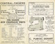 ANGLEUR 1947 - Programme Cinéma Cine Central En 2 Volets - Vania L'Orphelin - 3 Artilleurs Au Pensionnat Avec P. LARQUET - Programmes