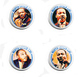 MARTIN LUTHER KING Fan ART BADGE BUTTON PIN SET 1 (1inch/25mm Diameter) 35 X - Music