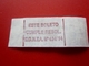 ESPAGNE ESPANA -Boleto De Tren -Titre De Transport Billet Ticket-Tramway,Bus,Autobus,Railway,Métro - Monde