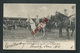 Péruwelz- Bonsecours. Concours Hippique. Départ Des Membres Du Cercle Equestre. 1904. Top Carte. 2 Scans - Péruwelz