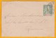 1903 - Entier Postal Enveloppe Mignonnette 5 C Type Groupe De Hanoi, Tonkin Vers Touranne, Annam, Indochine - Covers & Documents