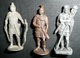 Rare Lot 3 Figurines Métal Kinder Vintage Romain Romano N°1 Roman Romains - Figurines En Métal