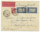 SAÏGON-CENTRAL 1931 / N° 132-142x2   PAR AVION Pour Rochefort - Covers & Documents