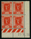 FRANCE - YT 325 ** - BLOC DE 4 TIMBRES NEUFS ** AVEC COIN DATE - 1930-1939