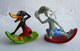 2 FIGURINES PUBLICITAIRES WEETOS 2002 PRIME WARNER DAFFY DUCK & BUGS BUNNY - Other & Unclassified
