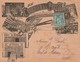 Type SAGE 5c De Paris Vers Mont De Marsan Sur ENV ILLUSTREE COURRIER DE LA PRESSE EXPOSITION UNIVERSELLE - Avec Contenu - 1877-1920: Période Semi Moderne