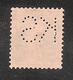 Perfin/perforé/lochung Switzerland No YT197 1924-1942 The Son Of W. Tell  KS  Schaffhauser Kantonalbank  Schaffhausen - Perforés