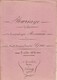 VP 2 FEUILLES - 1853 - MARIAGE ENTRE BRUNAUX ET GROS - BOURG - CUISIAT - Manuscrits