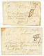 1723/27 2 Lettres Avec "DE GAP" Manuscrit (Lenain N°1) + Paraphe De Franchise. Cote 380€++. Superbe. - Other & Unclassified