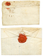 1723/27 2 Lettres Avec "DE GAP" Manuscrit (Lenain N°1) + Paraphe De Franchise. Cote 380€++. Superbe. - Other & Unclassified