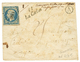 1854 25c REPUBLIQUE (n°10) Pd Obl. PC + Cursive 11 LA CALM + "TAXE POUR TIMBRE AYANT DEJA SERVI" + Taxe 25 Sur Enveloppe - Autres & Non Classés