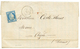 "MORSIGLIA Via CENTURY" : 1874 25c CERES(n°60) Obl. GC 6018 + T.17 CENTURY Sur Lettre Avec Texte Daté "MORSIGLIA CORSE". - Otros & Sin Clasificación