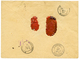 1881 SAGE 1F(x3) + 5c Obl. DOUVILLE DORDOGNE + Grille De CHARGEMENT 1346 (rare Au Recto) Sur Enveloppe CHARGEE. RARE. TB - Altri & Non Classificati