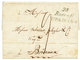 1820 Double Cursive 28 ROSCOFF/ ST POL DE LEON Sur Lettre Avec Texte. TTB. - Sonstige & Ohne Zuordnung