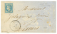 1870 20c(n°29) Obl. GC 6044 + T.24 LAUDUN Sur Lettre (tâches Blanches). RARE. Cote 500€. B/TB. - Autres & Non Classés