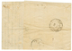1875 CERES 15c(x3) + 25c Obl. Ambulant PC2° + GARE DE BEZIERS Sur Lettre Pour AGDE. Triple Port. TTB. - Autres & Non Classés