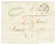1851 Taxe 25 D.T En Rouge + T.15 MONTPELLIER Sur Lettre Avec Texte Pour ST PONS. TTB. - Other & Unclassified