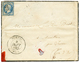 1854 20c(n°14) Obl. PC 2543 + Grand Cachet T.13 PORNIC Sur Enveloppe Avec Texte. TB. - Andere & Zonder Classificatie