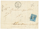 1866 20c(n°22) Obl. GC 2818 + PERPIGNAN BOITE MOBILE Sur Lettre Avec Texte. RARE. Cote 700€. TB. - Otros & Sin Clasificación