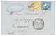 SAONE ET LOIRE : 1875 CERES 15c + 25c Obl. GC 1632 + T.24 MARTIGNY LE COMTE Sur Lettre. Cote 700€++. Superbe. - Autres & Non Classés