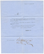 1860 FRANCE 20c(n°14) 1 Filet Effleuré Mais Non Touché Obl. Cachet Sarde FAVERGES Sur IMPRIME Complet Pour LYON. Rare. T - Autres & Non Classés