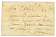 An 7 P.P TREVES En Rouge Sur Lettre Pour PARIS. Rare. TB. - 1792-1815 : Departamentos Conquistados