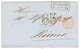 1854 Taxe D.T 85 (rare) + PRUSSE 3 VALENCIENNES Rouge + JSERLOHN Sur Lettre Pour La FRANCE. TTB. - Andere & Zonder Classificatie