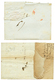 2 Lettres : An 2 ARME D' ITALIE De NICE Et PORT PAYE/POSTE FRANCAISE/ A NAPLES Ss Texte Pour TURIN. TB. - Legerstempels (voor 1900)